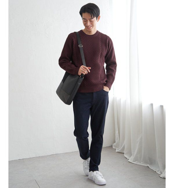 ikka「GOKUラクニットアランケーブル」|プルオーバー|