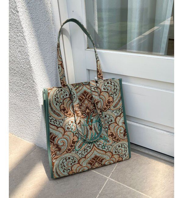 Lbc with Life「ジャガードA4ロゴトートバッグ」|その他|ライトブルー