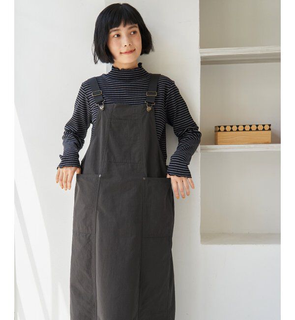 Lbc with Life「コットンツイルワークジャンスカ」|ワンピース|