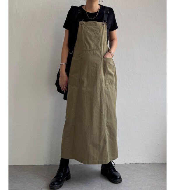 Lbc with Life「コットンツイルワークジャンスカ」|ワンピース|