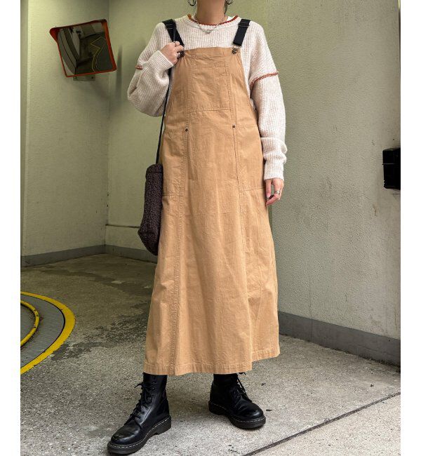 Lbc with Life「コットンツイルワークジャンスカ」|ワンピース|