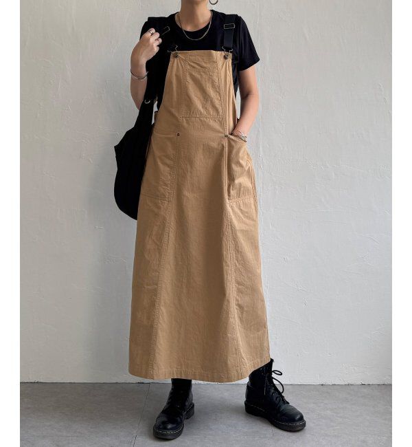 Lbc with Life「コットンツイルワークジャンスカ」|ワンピース|