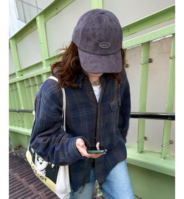 Lbc with Life「Dickies ディッキーズ フェイクスエードロゴキャップ」|その他|ブラック