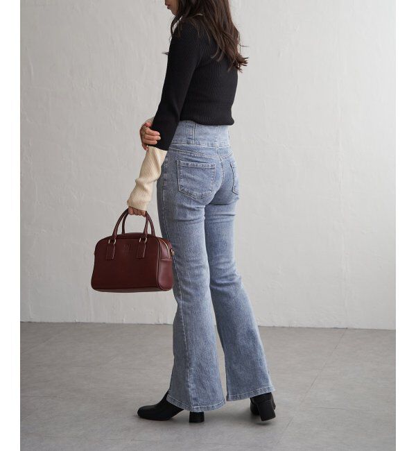 VENCE share style「クールクール12Gリブ配色プルオーバー」|タンクトップ|