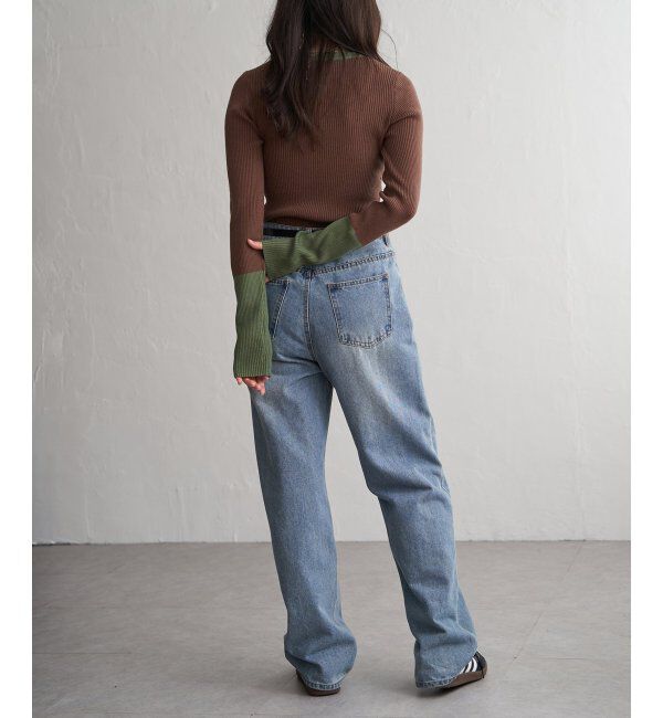 VENCE share style「クールクール12Gリブ配色プルオーバー」|タンクトップ|