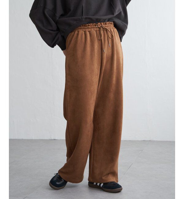 VENCE share style「カットスェードイージーパンツ」|デニム|