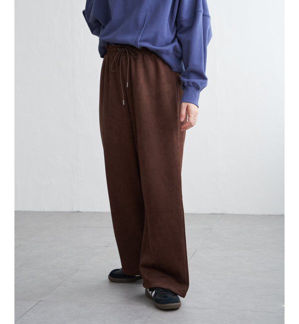 VENCE share style「カットスェードイージーパンツ」|デニム|
