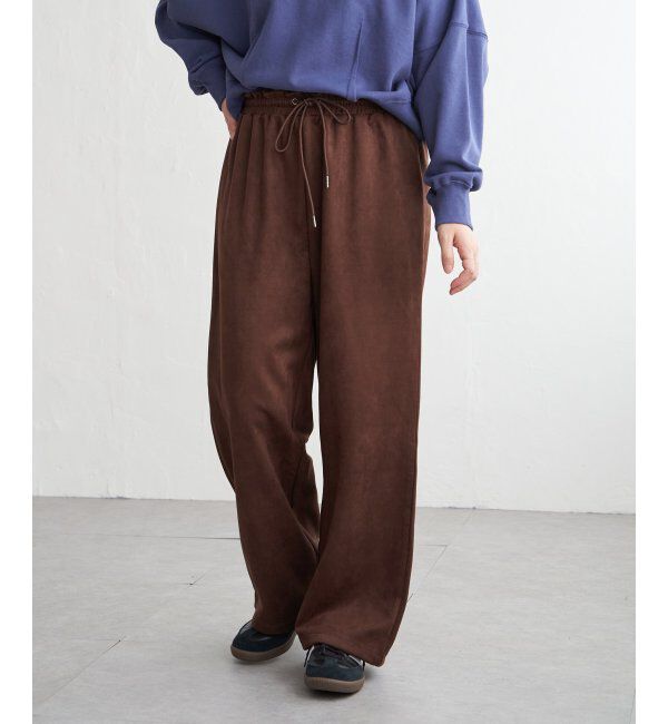 VENCE share style「カットスェードイージーパンツ」|デニム|