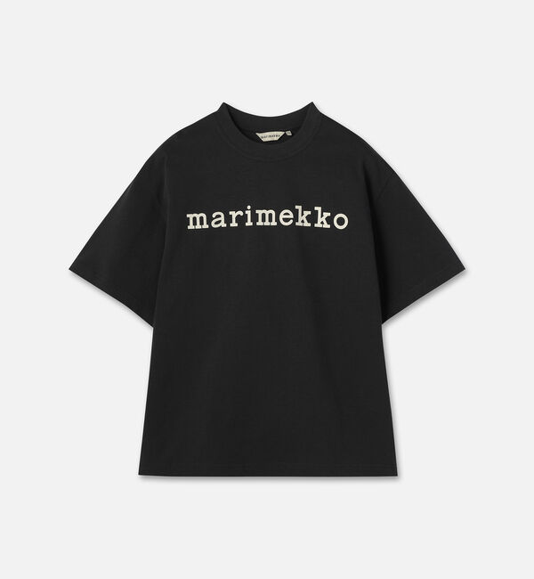 Marimekko「Veisto Logo Placement Tシャツ」|シャツ・ブラウス|ﾀﾞｰｸｸﾞﾚｰ&times;ｵﾌﾎﾜｲﾄ