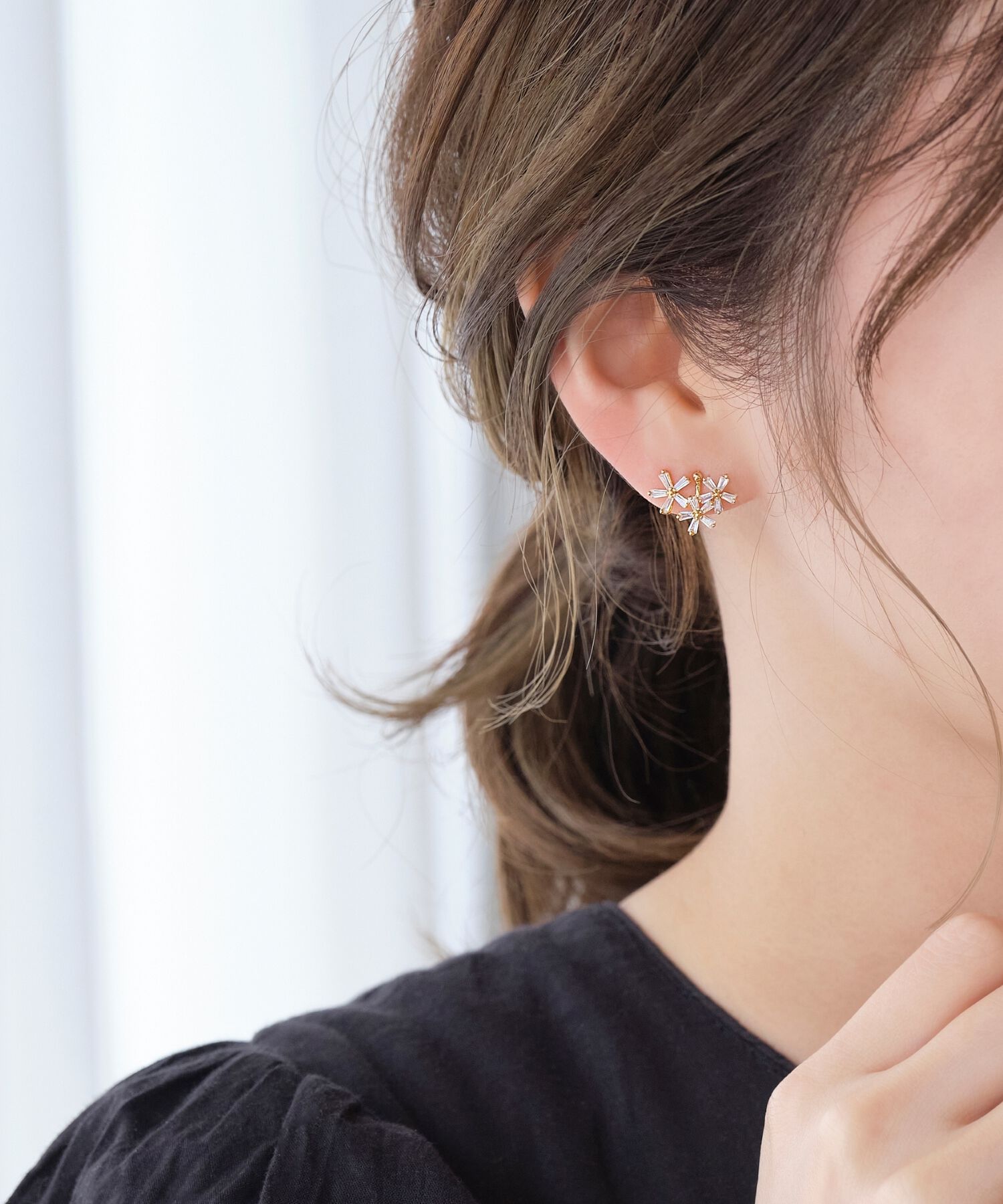 Phoebe「フラワーガーデンカフイヤリング」|イヤーカフ|