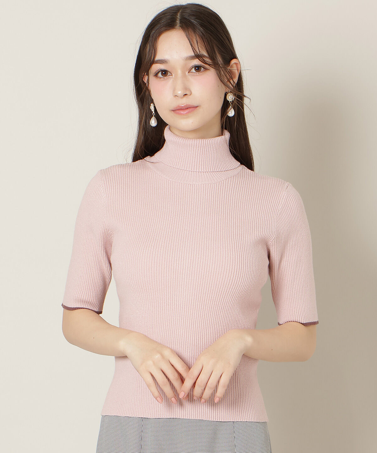 WILLSELECTION「バイカラーアンサンブル」|カーディガン|