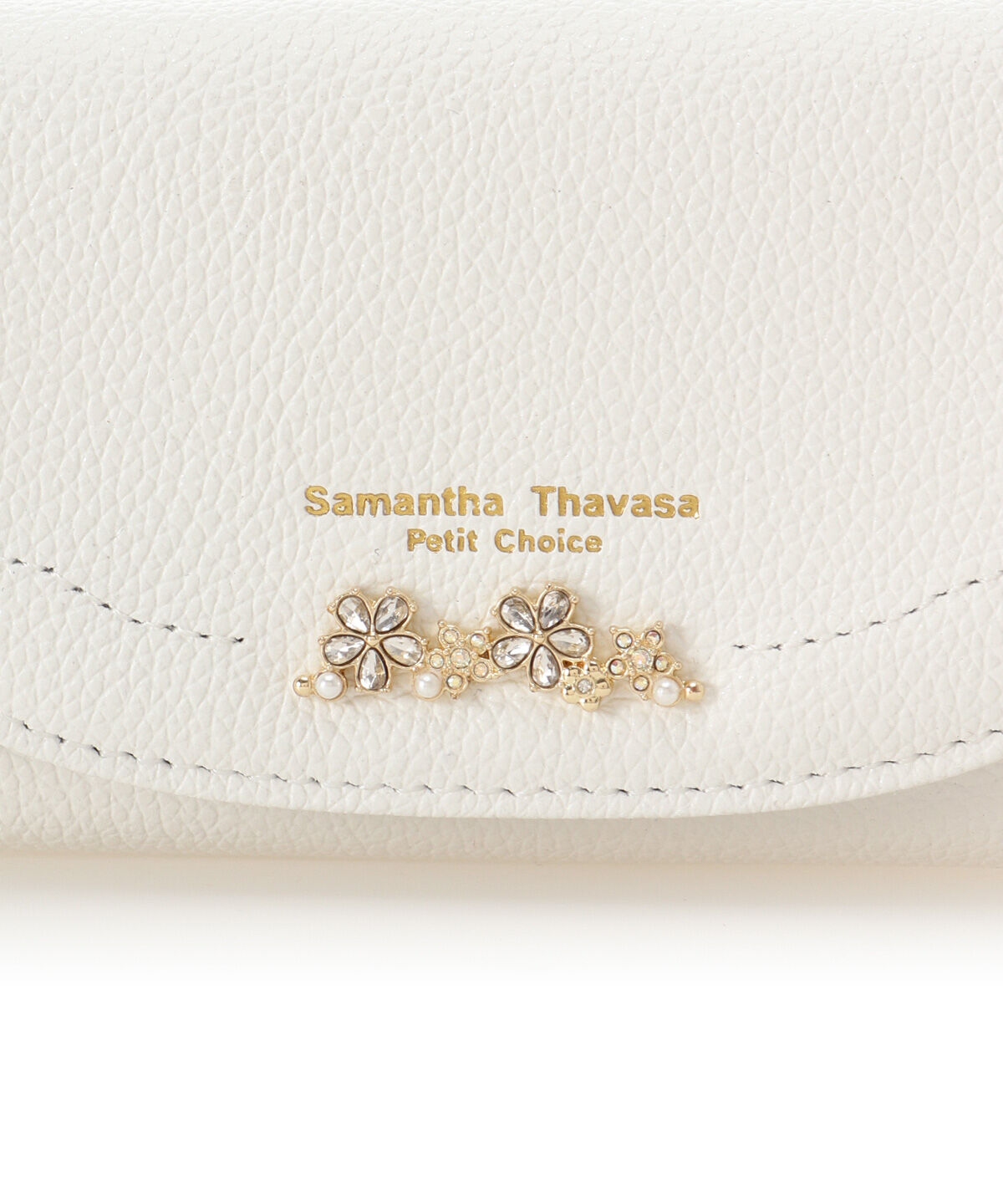 Samantha Thavasa Petit Choice「ラメフラワービジュー キーケース」|キーケース|