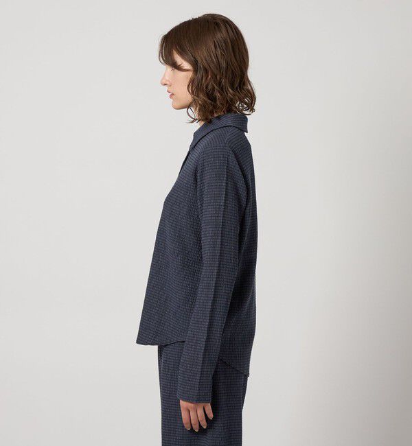 STEVEN ALAN「＜Steven Alan＞クレープ チェック ロングスリーブ シャツ」|シャツ・ブラウス|