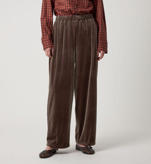 STEVEN ALAN「＜Steven Alan＞ベロア イージー パンツ」|その他|DK.GRAY