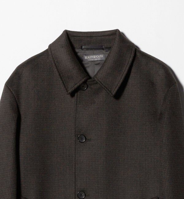 BEAUTY&YOUTH UNITED ARROWS「120S メルトン チェック バルカラーコート」|その他|