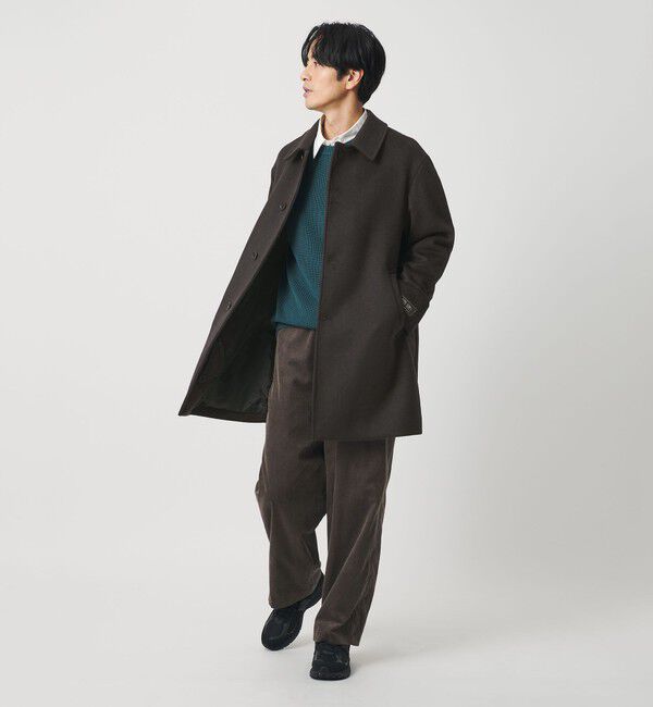 BEAUTY&YOUTH UNITED ARROWS「120S メルトン チェック バルカラーコート」|その他|
