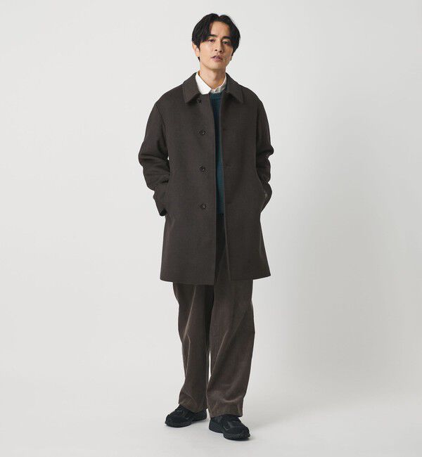 BEAUTY&YOUTH UNITED ARROWS「120S メルトン チェック バルカラーコート」|その他|