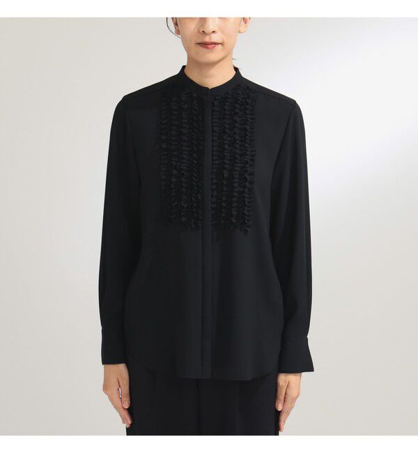 Demi-Luxe BEAMS 「ジョーゼット フリルブラウス＊」|シャツ・ブラウス|