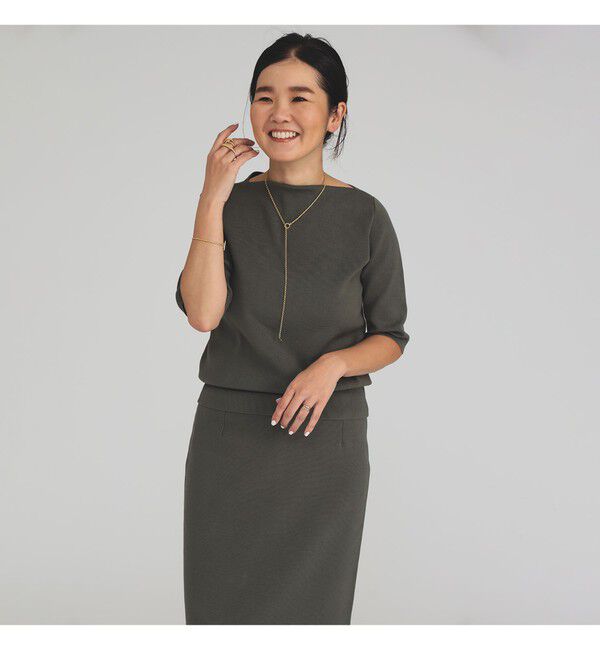 Demi-Luxe BEAMS 「シンプル ボートネックニット .M」|ニット・セーター|