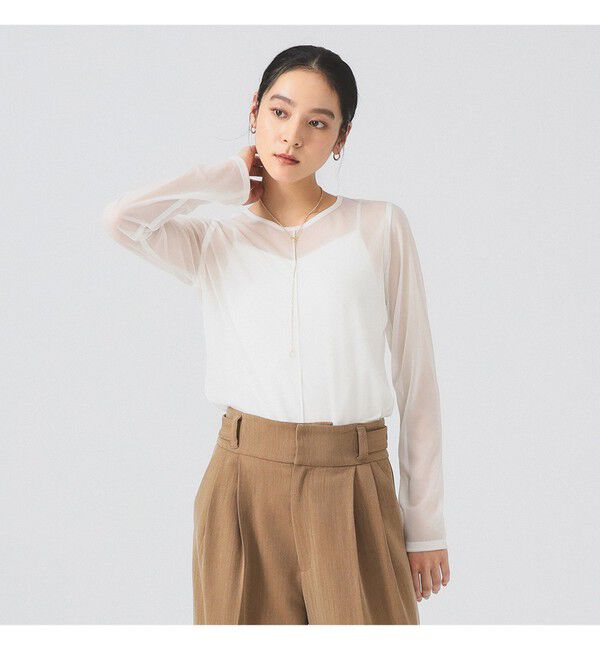 Ray BEAMS 「シアー センター シーム Tシャツ」|Tシャツ・カットソー|WHITE