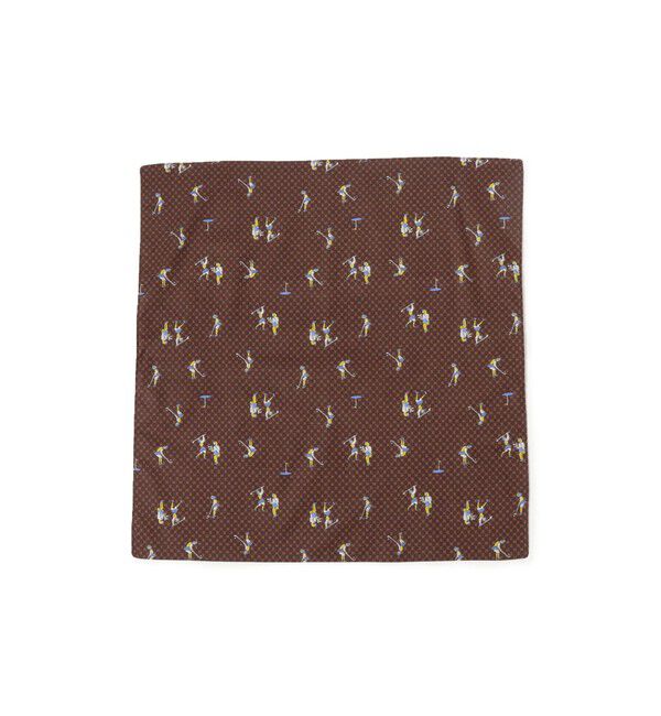 Ray BEAMS 「ゴルフ ガール ハンカチ」|ハンカチ|BROWN