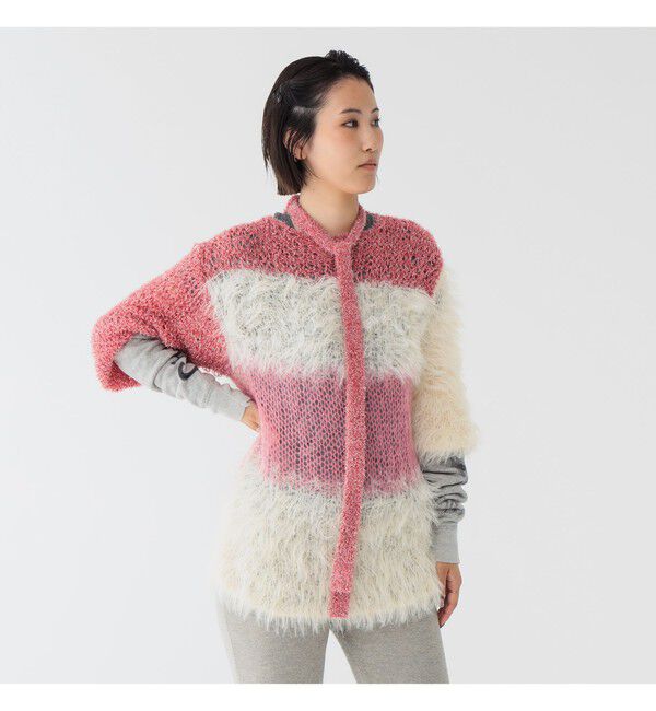 BEAMSBOY「maturely / スリーヤーン ボウタイ ロングスリーブ」|ニット・セーター|