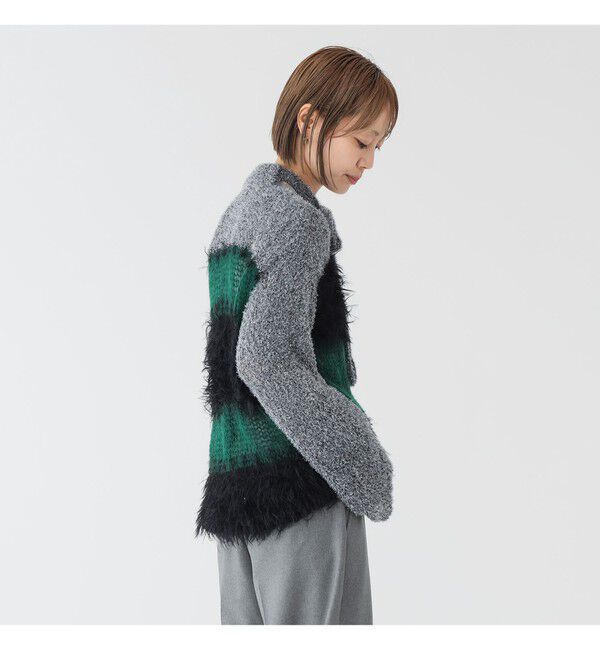 BEAMSBOY「maturely / スリーヤーン ボウタイ ロングスリーブ」|ニット・セーター|