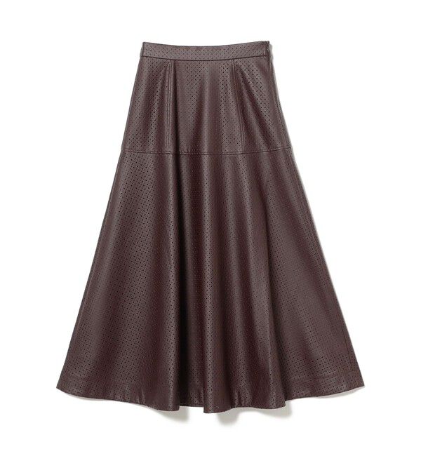 Ray BEAMS 「フェイクレザー パンチング スカート」|スカート|