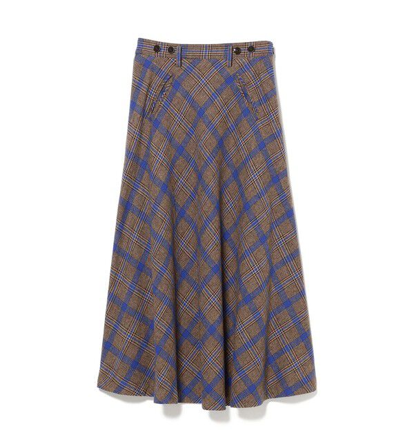 BEAMSBOY「チェック ロング Aライン スカート」|スカート|