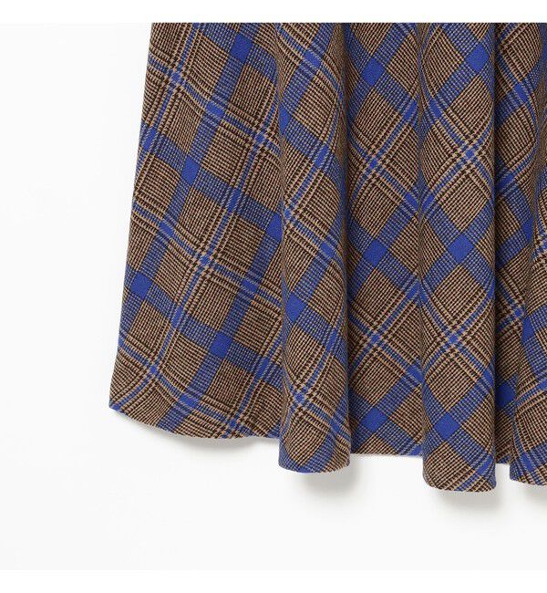 BEAMSBOY「チェック ロング Aライン スカート」|スカート|