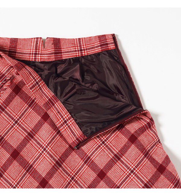 BEAMSBOY「チェック ロング Aライン スカート」|スカート|