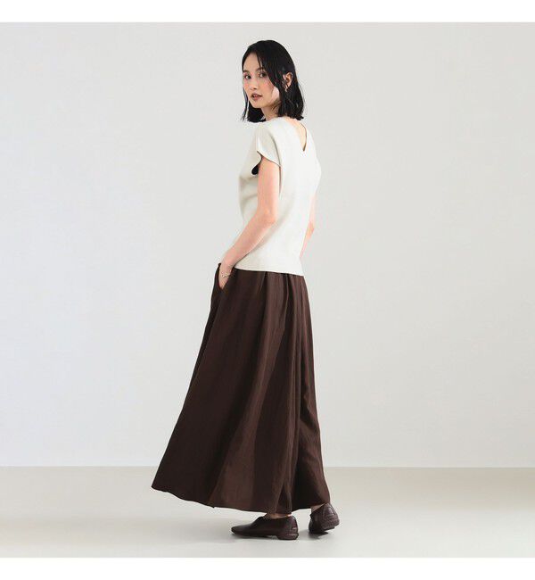Demi-Luxe BEAMS 「ポプリン ギャザースカート」|スカート|