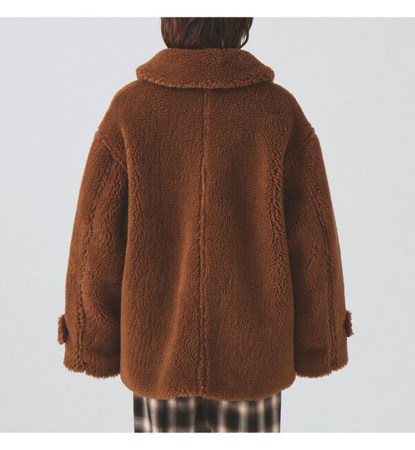 Ray BEAMS 「ボア ビッグ ポケット ハーフ コート」|ダッフルコート|