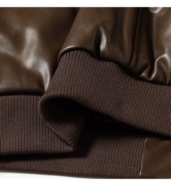 Ray BEAMS 「フェイクレザー ナカワタボマー ブルゾン」|ブルゾン・スタジャン|