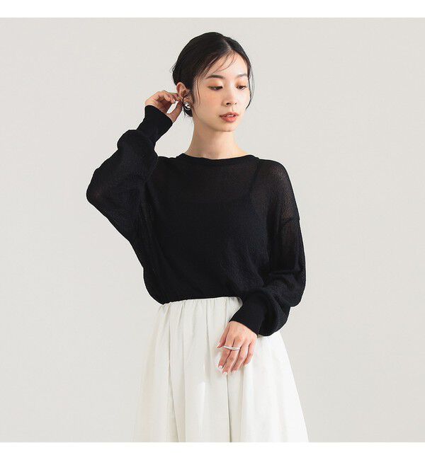 Demi-Luxe BEAMS 「コットン ナイロン デニット プルオーバー」|ニット・セーター|