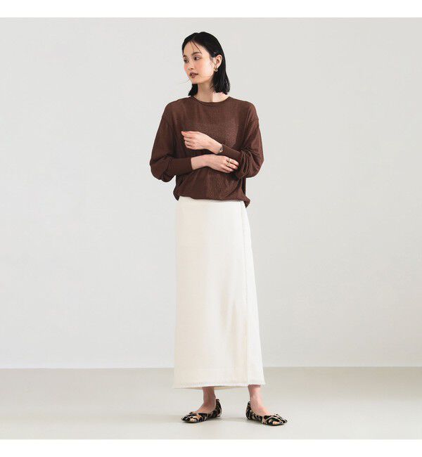 Demi-Luxe BEAMS 「コットン ナイロン デニット プルオーバー」|ニット・セーター|