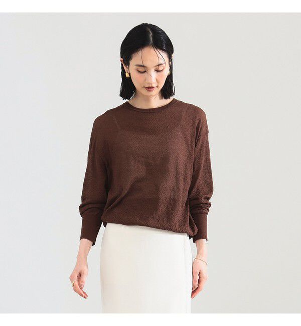 Demi-Luxe BEAMS 「コットン ナイロン デニット プルオーバー」|ニット・セーター|