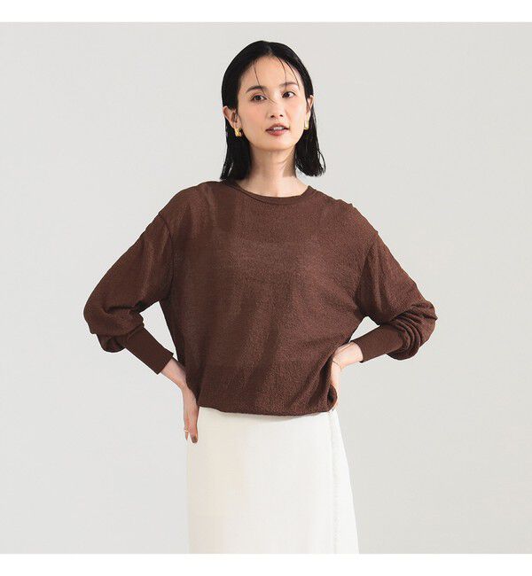 Demi-Luxe BEAMS 「コットン ナイロン デニット プルオーバー」|ニット・セーター|