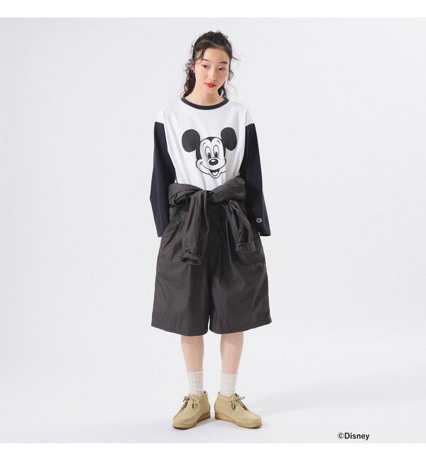 BEAMSBOY「【別注】Champion / ミッキーマウス / フットボール Tシャツ」|Tシャツ・カットソー|