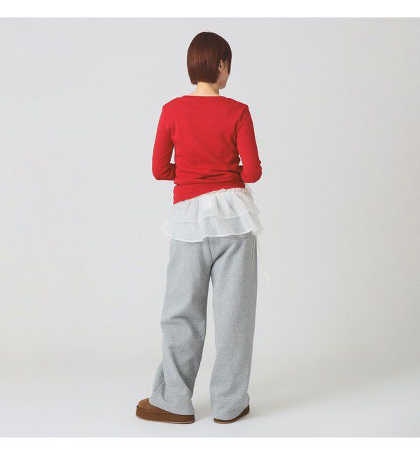 Ray BEAMS 「フリルベルト セット スウェットパンツ」|チノ|