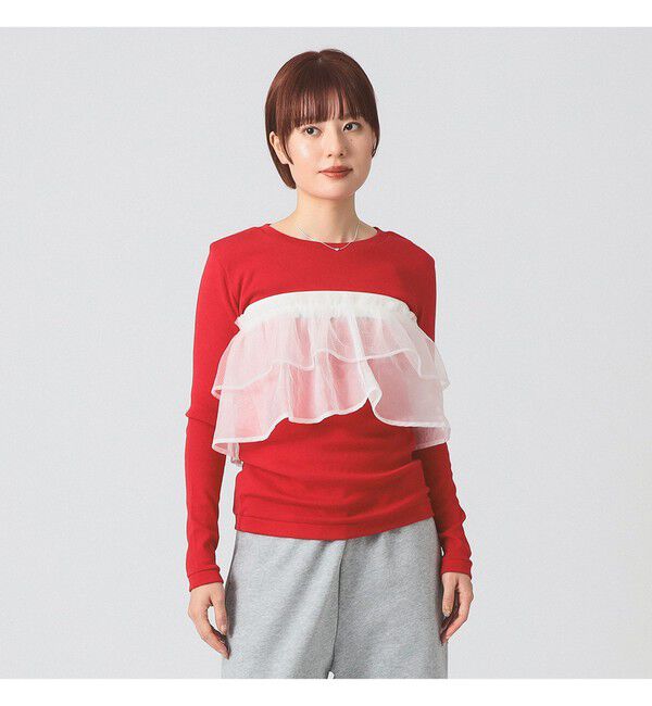 Ray BEAMS 「フリルベルト セット スウェットパンツ」|チノ|