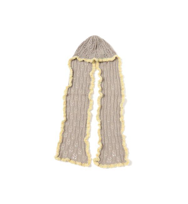 Ray BEAMS 「フリル フード マフラー」|マフラー|