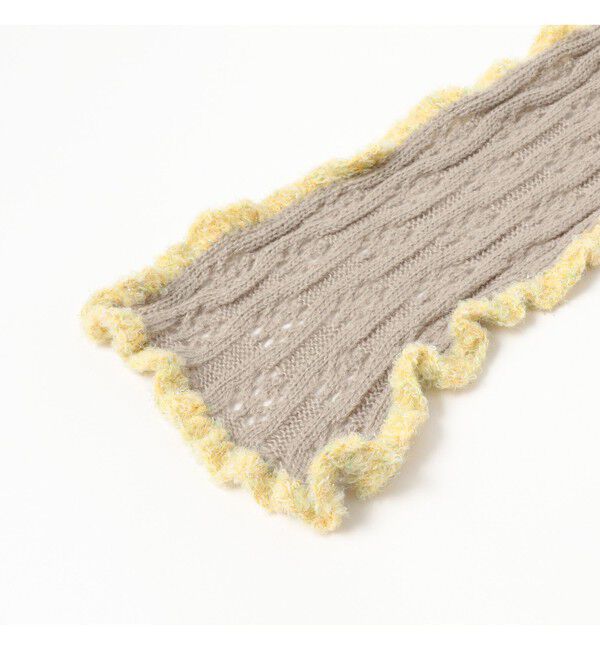 Ray BEAMS 「フリル フード マフラー」|マフラー|