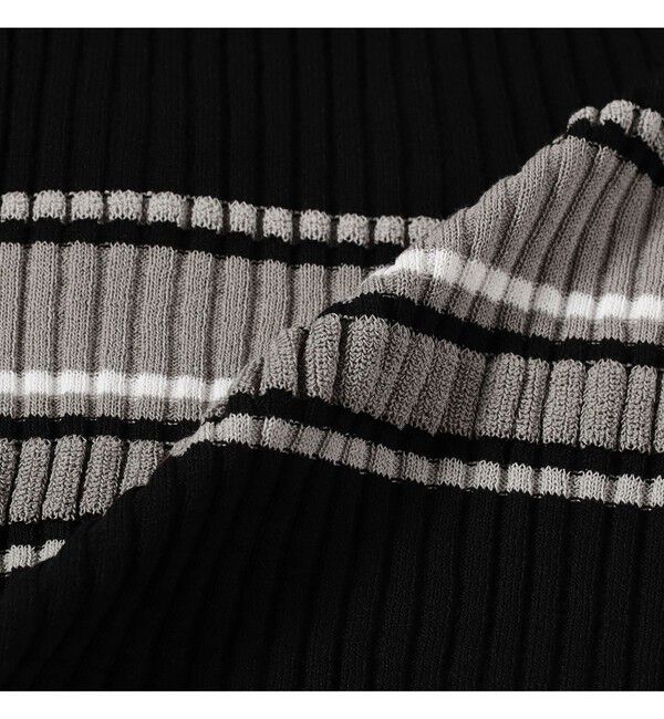 Ray BEAMS 「リブ マルチボーダー カーディガン」|カーディガン|