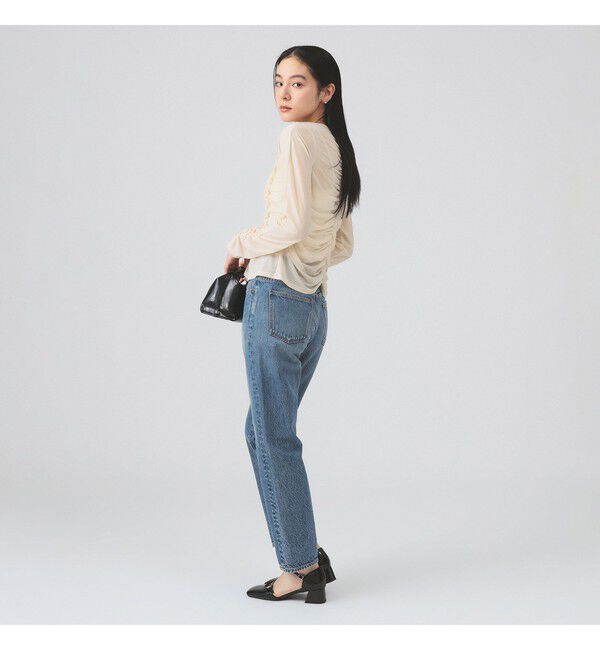 Ray BEAMS 「シャーリング ギャザー カーディガン」|カーディガン|