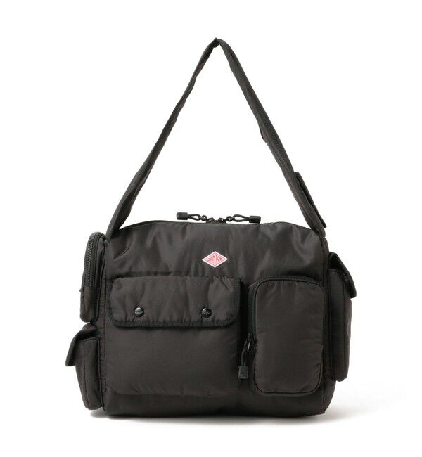 Ray BEAMS 「DANTON / POLYESTER TAFFETA SHOULDER BAG〈 LA DEFENSE〉」|ショルダー・メッセンジャー|090_BLACK(WHITE)