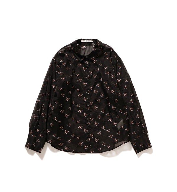 Ray BEAMS 「シアー フラワー ジャカード シャツ」|シャツ・ブラウス|