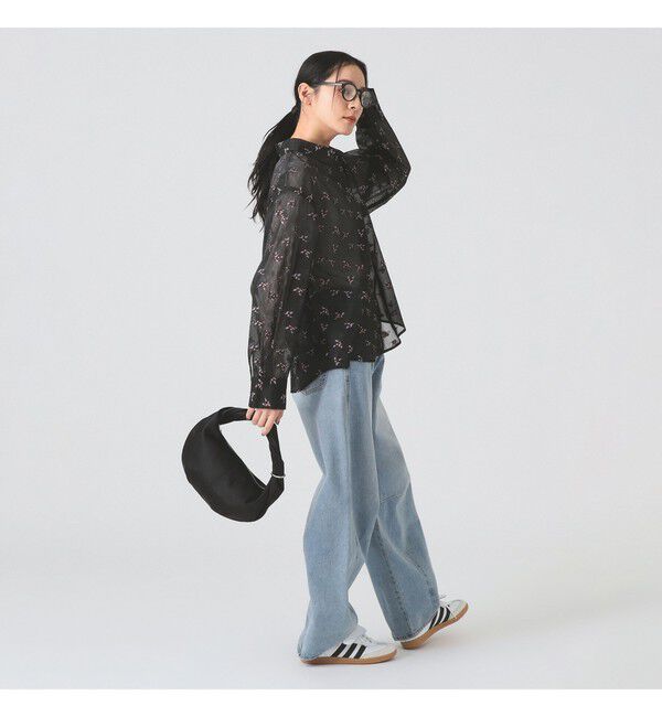 Ray BEAMS 「シアー フラワー ジャカード シャツ」|シャツ・ブラウス|