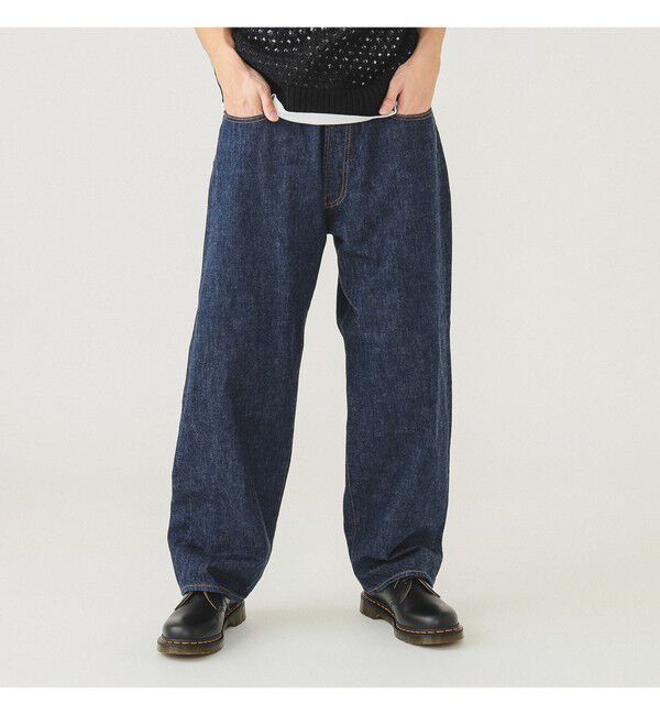 BEAMS「ワイドストレート デニムパンツ」|デニム|