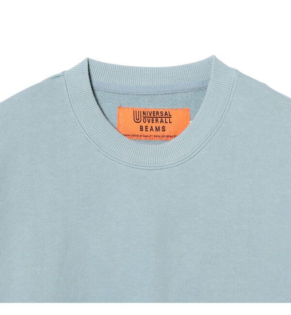 BEAMS「【別注】UNIVERSAL OVERALL / ロゴ クルーネック スウェット」|スウェット・ジャージ|